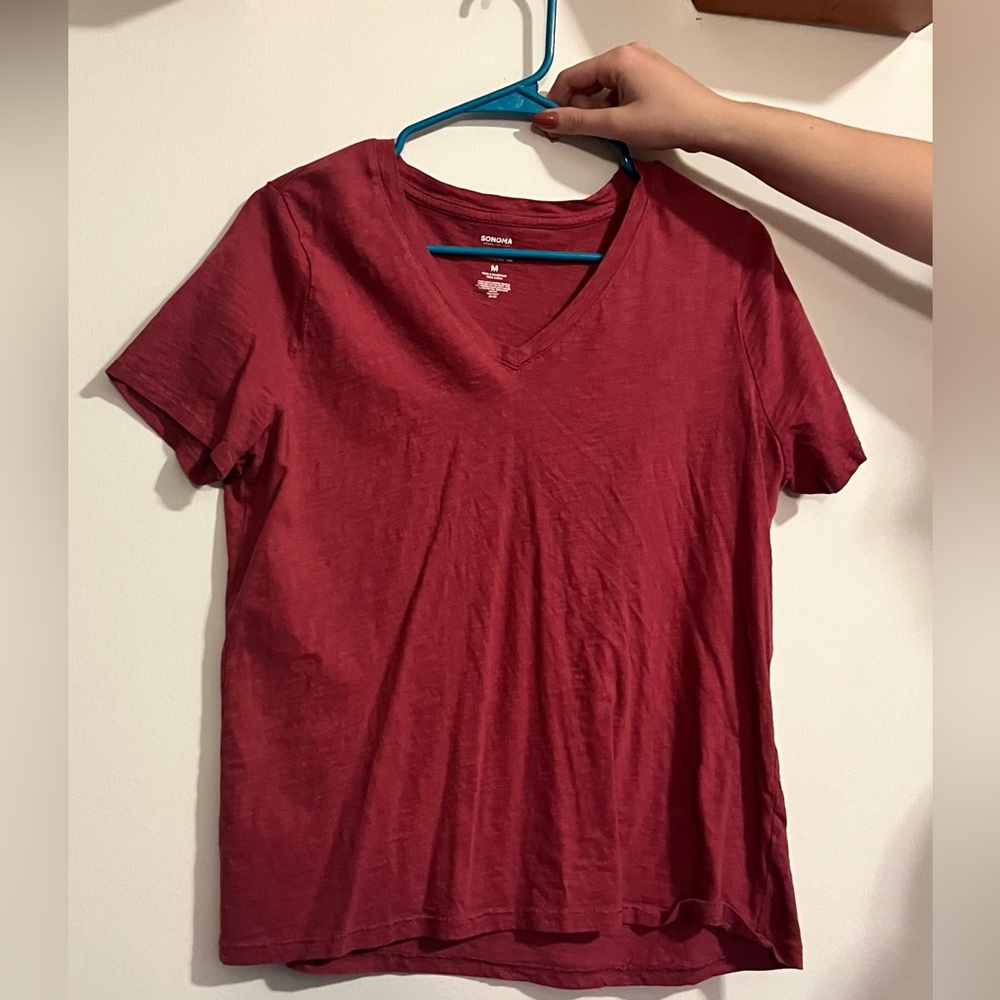 Red Sonoma V Neck